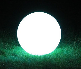 Уличный шар-светильник 220V White Россия, материал 3D пластик
